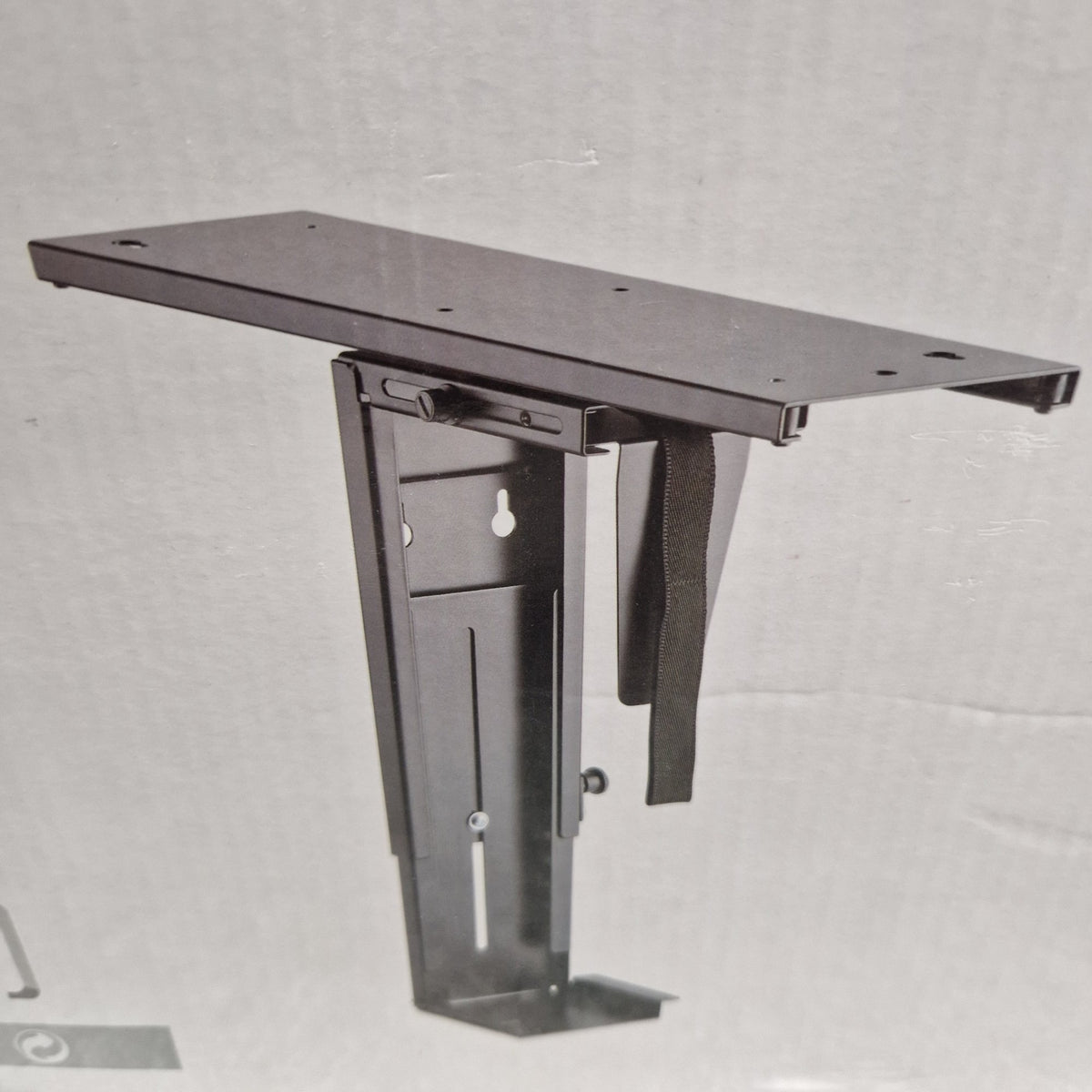 Outlet - Svängbara CPU-stativ för skrivbord, svart - öppnad förpackning