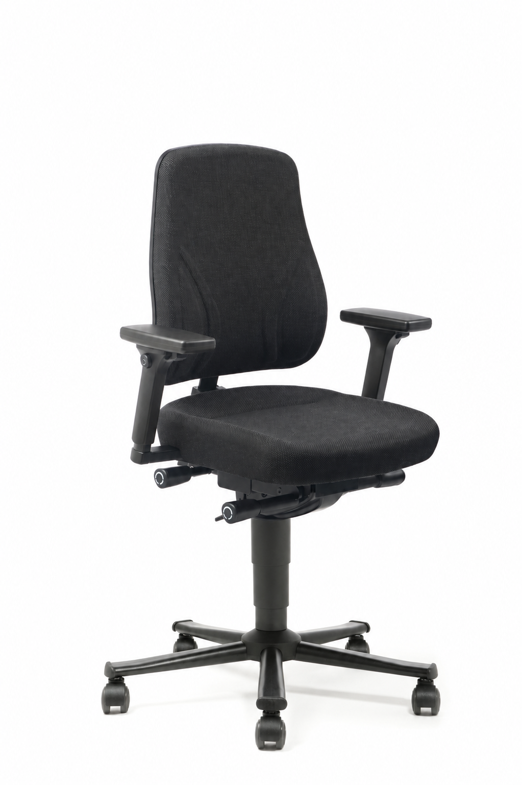All-In-One Trend 2 arbetsstol, svart tyg - 4D-armstöd