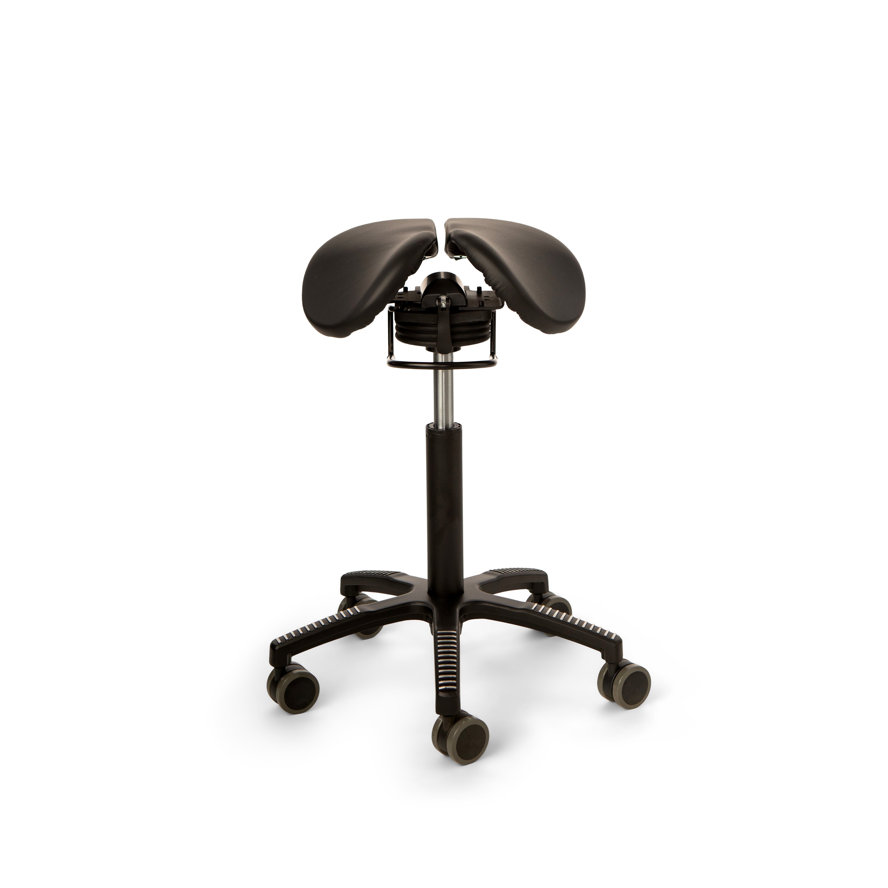 Core Split Swing sadelstol, svart konstläder