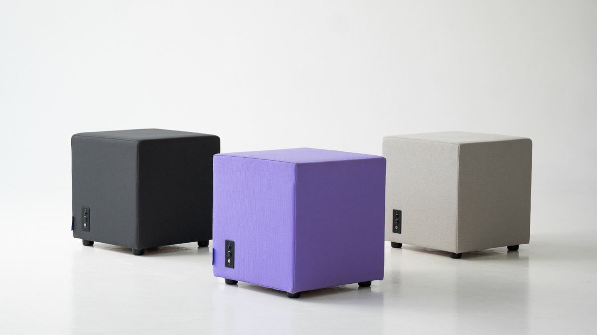 Neurosonic Cube återhämtningspuff, ljusgrå