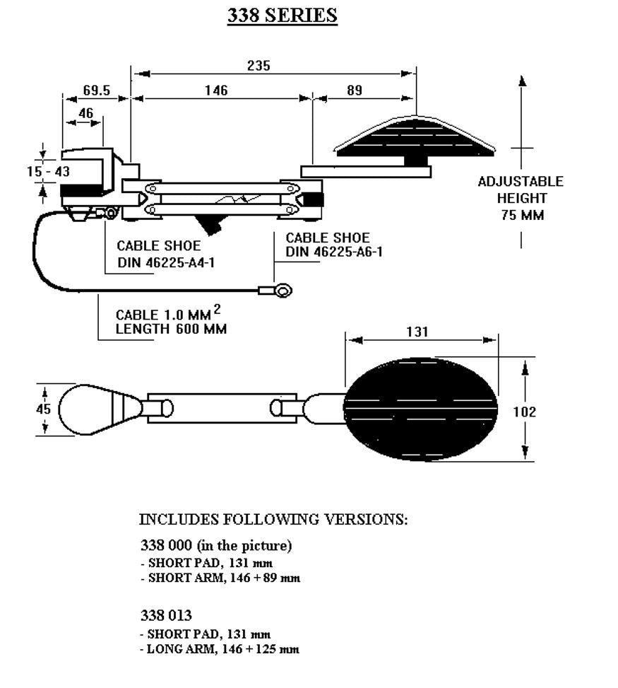 Ergorest underarmsstöd 338 - ESD