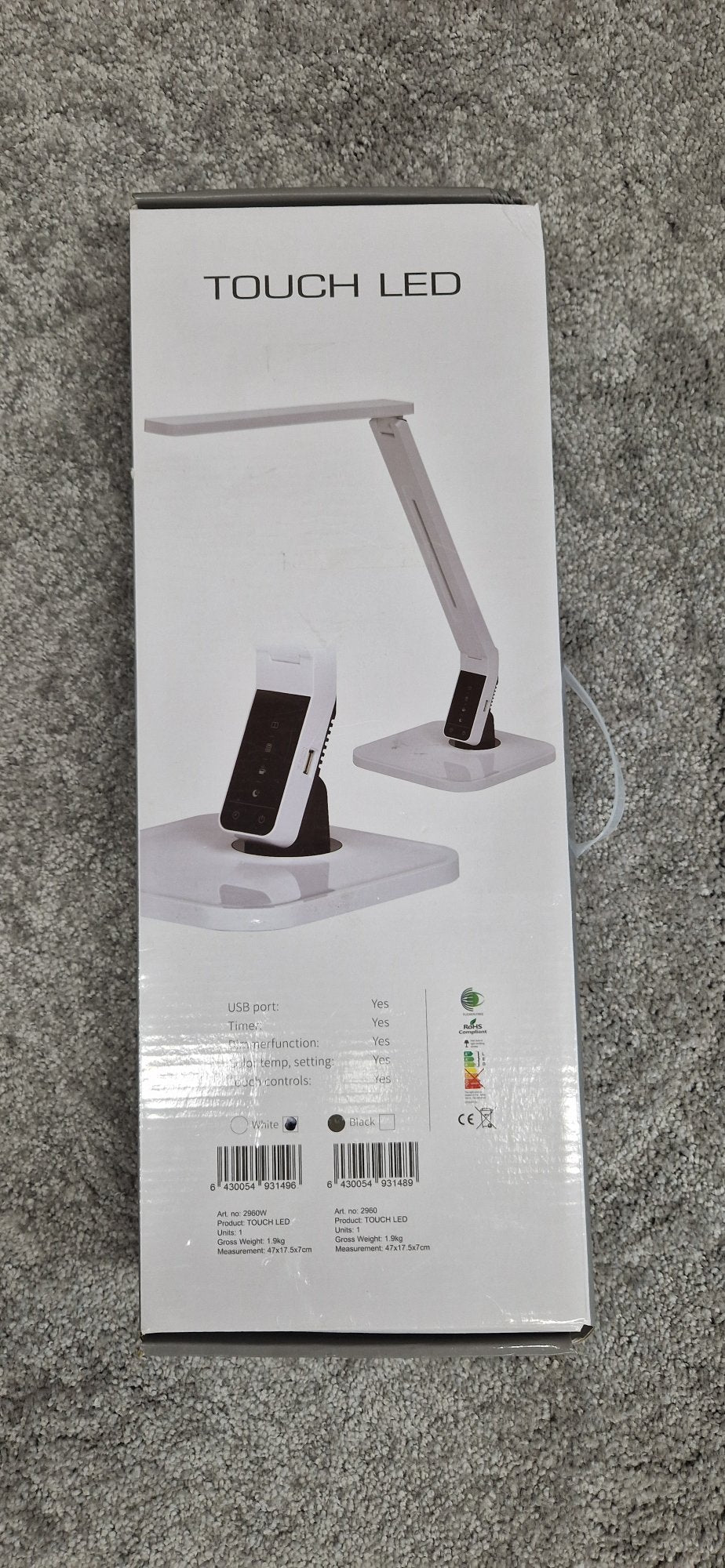 Outlet - Touch Led (vit) - öppnad förpackning