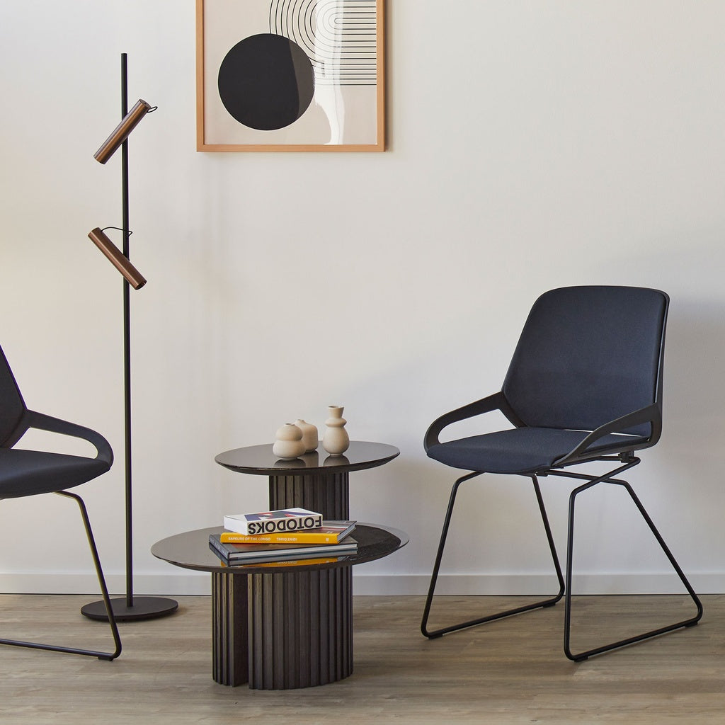 Numo Comfort skid base, svart Cura-tyg sits