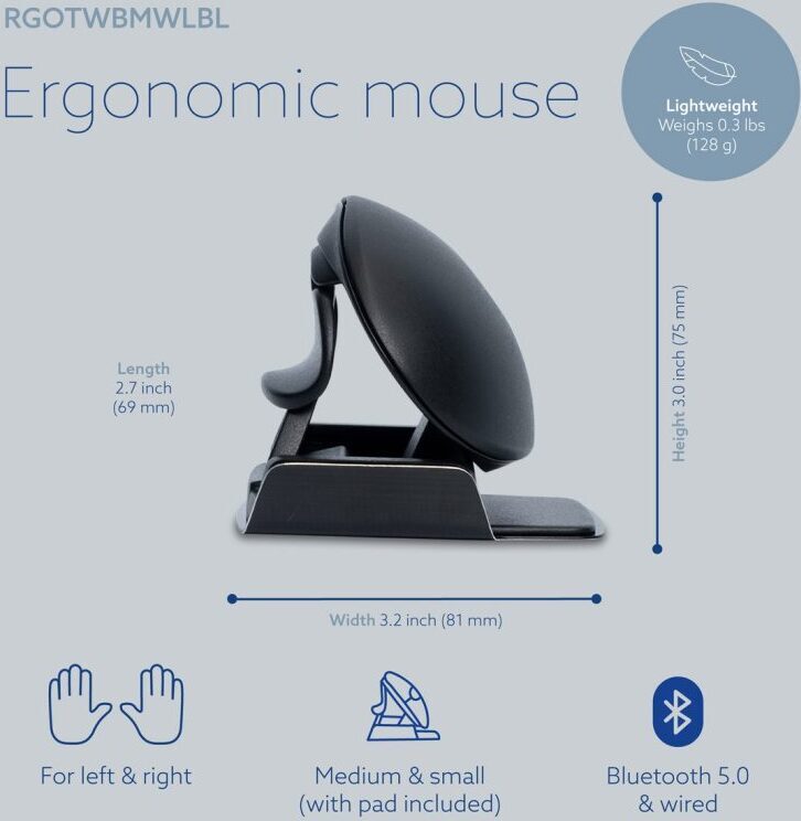 R-Go Twister – ergonomisk mus för både höger- och vänsterhänta