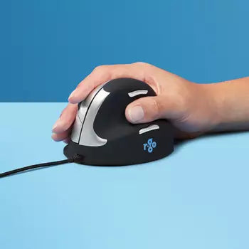 R-Go He Mouse (stor, vänster, trådbunden)