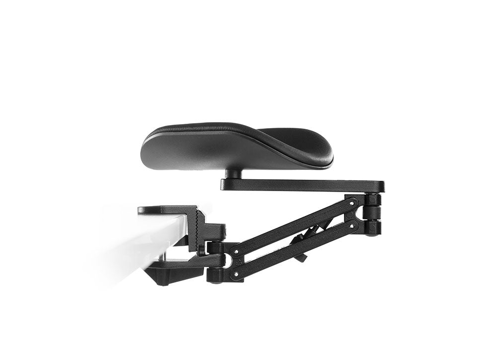 Ergorest 330 armstöd, lång armkudde, förlängd stödarm, svart