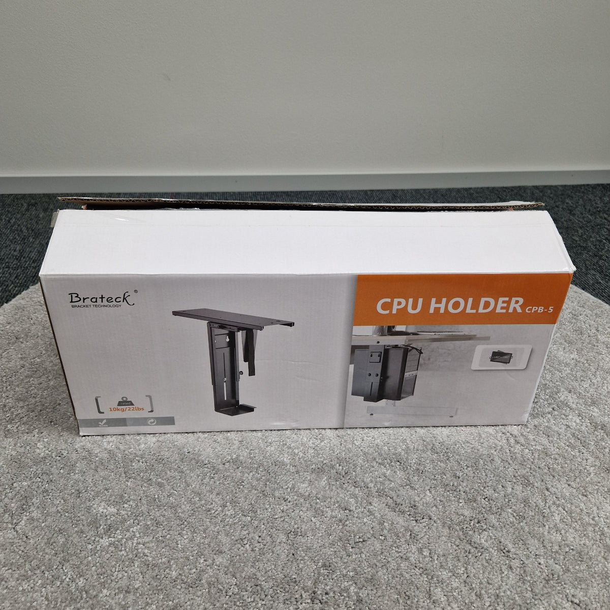 Outlet - Svängbara CPU-stativ för skrivbord, svart - öppnad förpackning