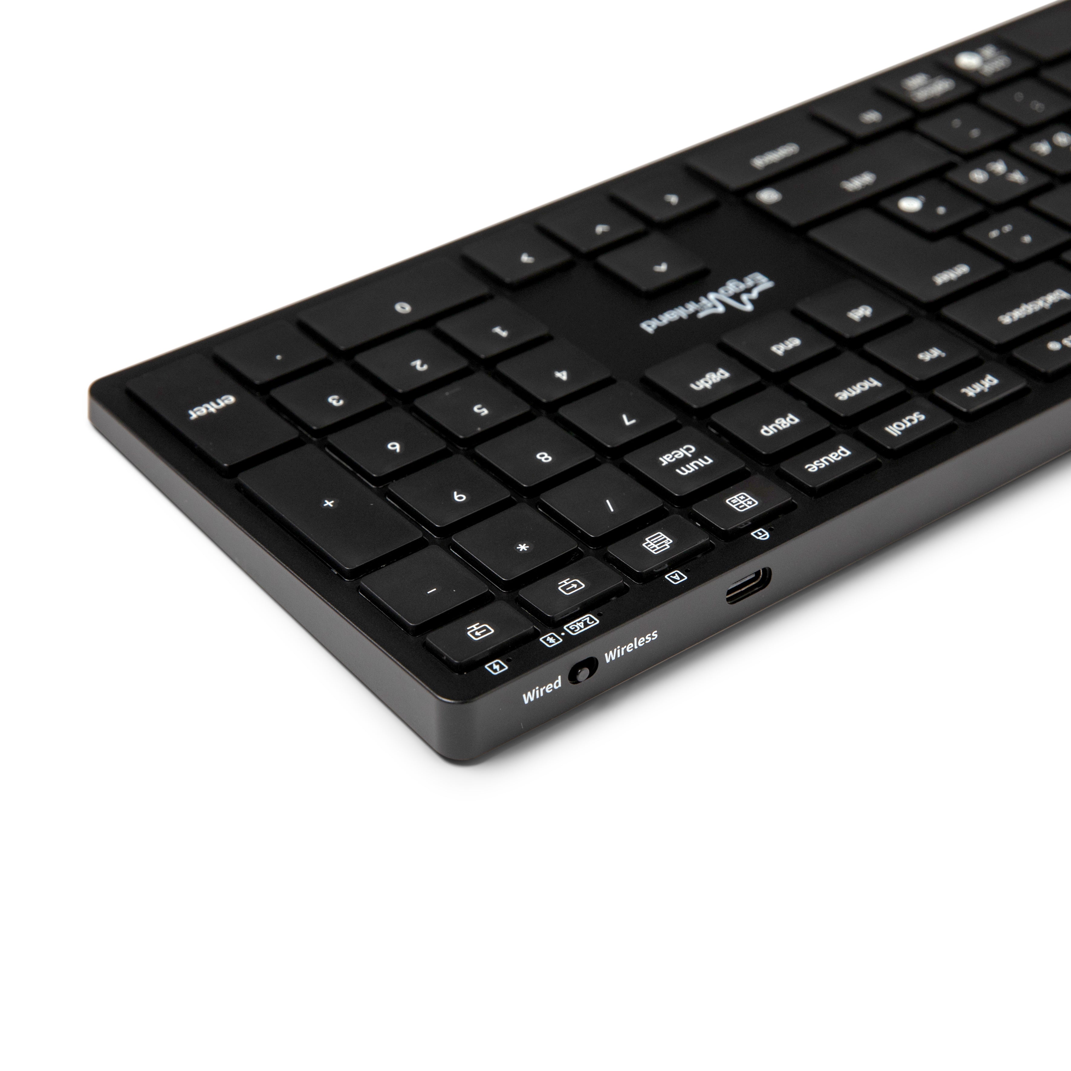 NordType X3 – 3-i-1-tangentbord – svart