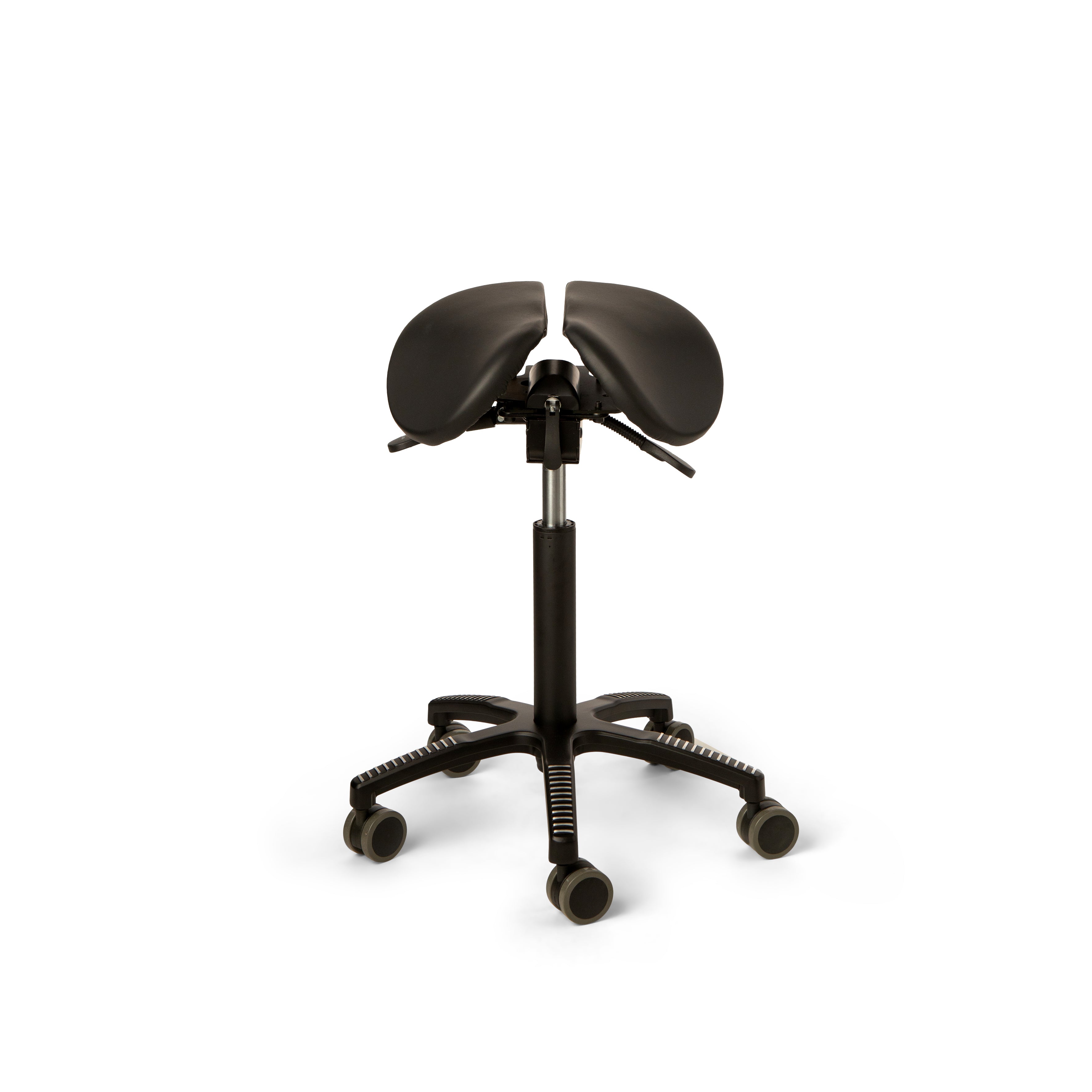 Core Split Tilt sadelstol, svart läder