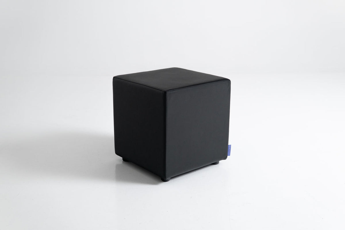 Neurosonic Cube återhämtningspuff, svart läder