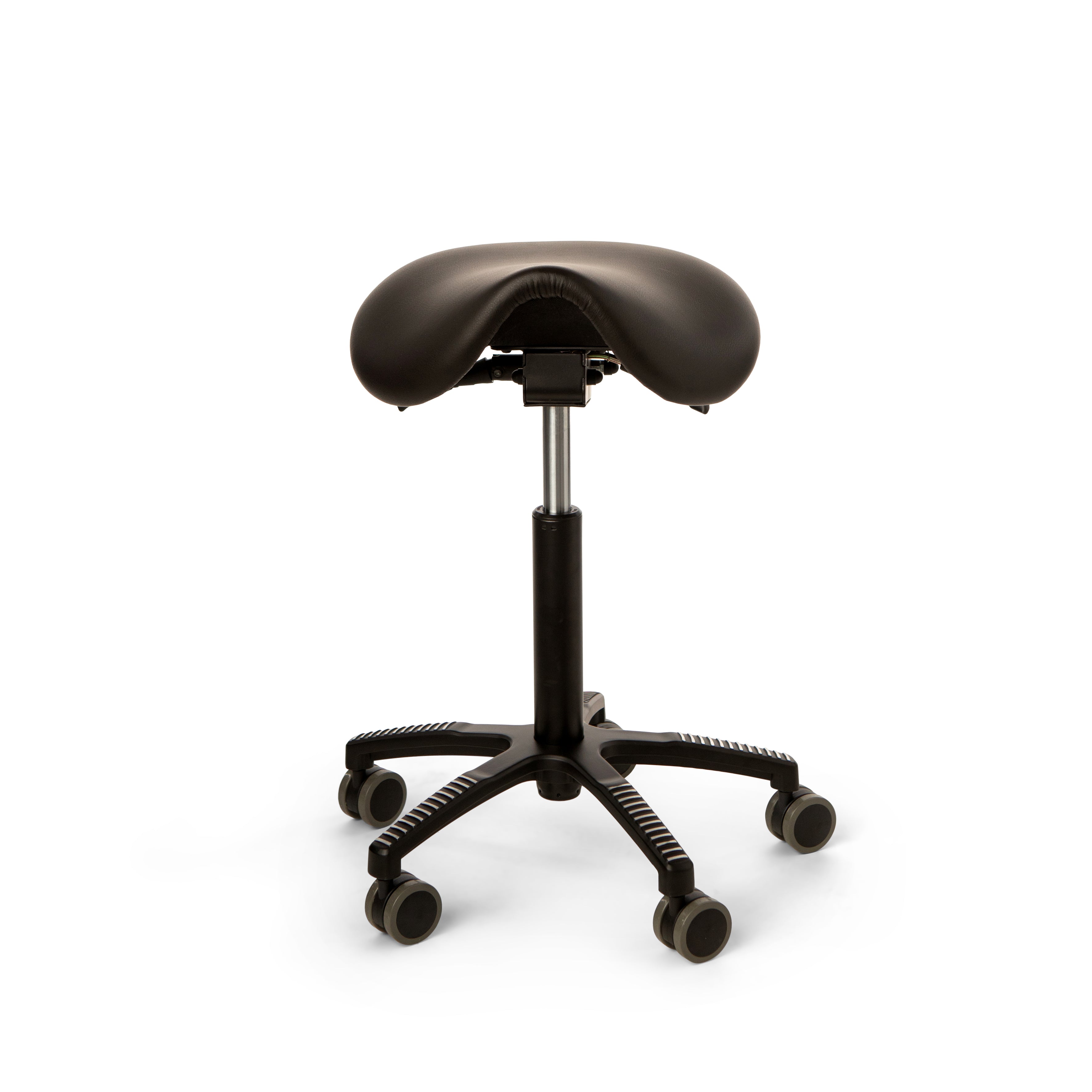 ErgoSaddle sadelstol, svart konstläderklädsel