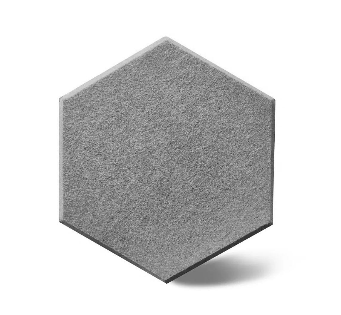 Focus Hexagon – akustikpanel, grå (10 st)