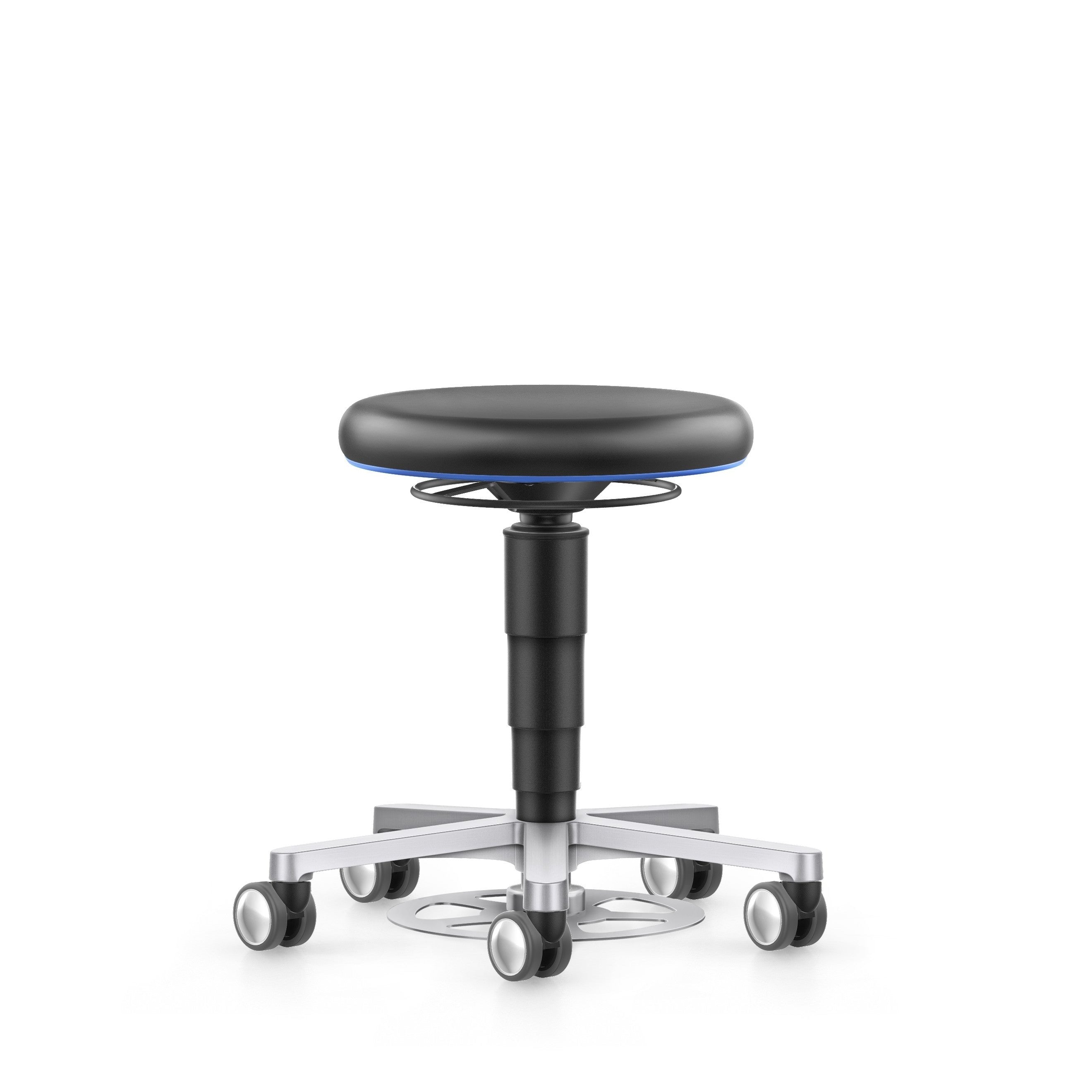 Stool arbetspall, konstläder, fotpedal