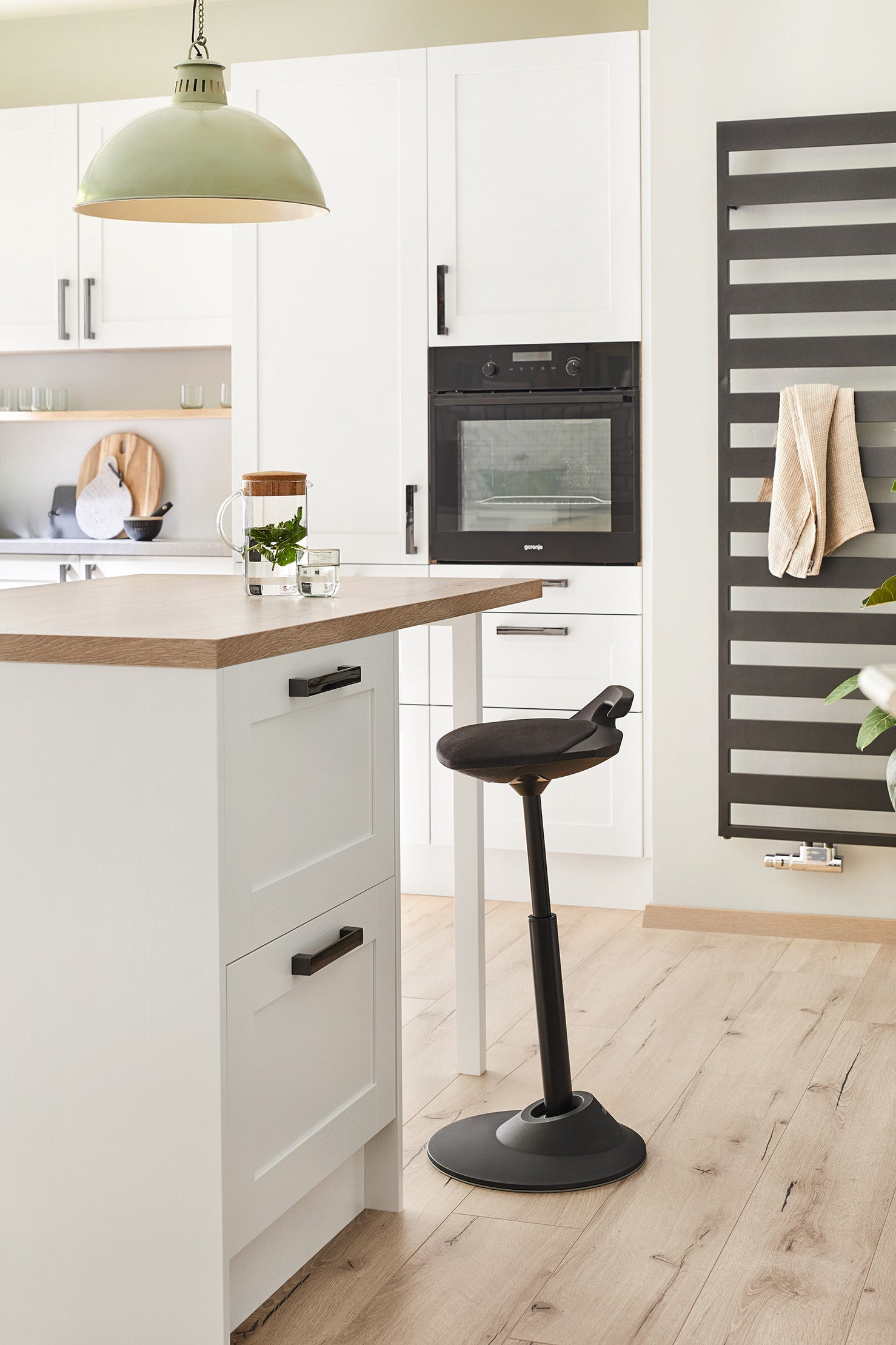 Muvman, grå mikrofiber tyg