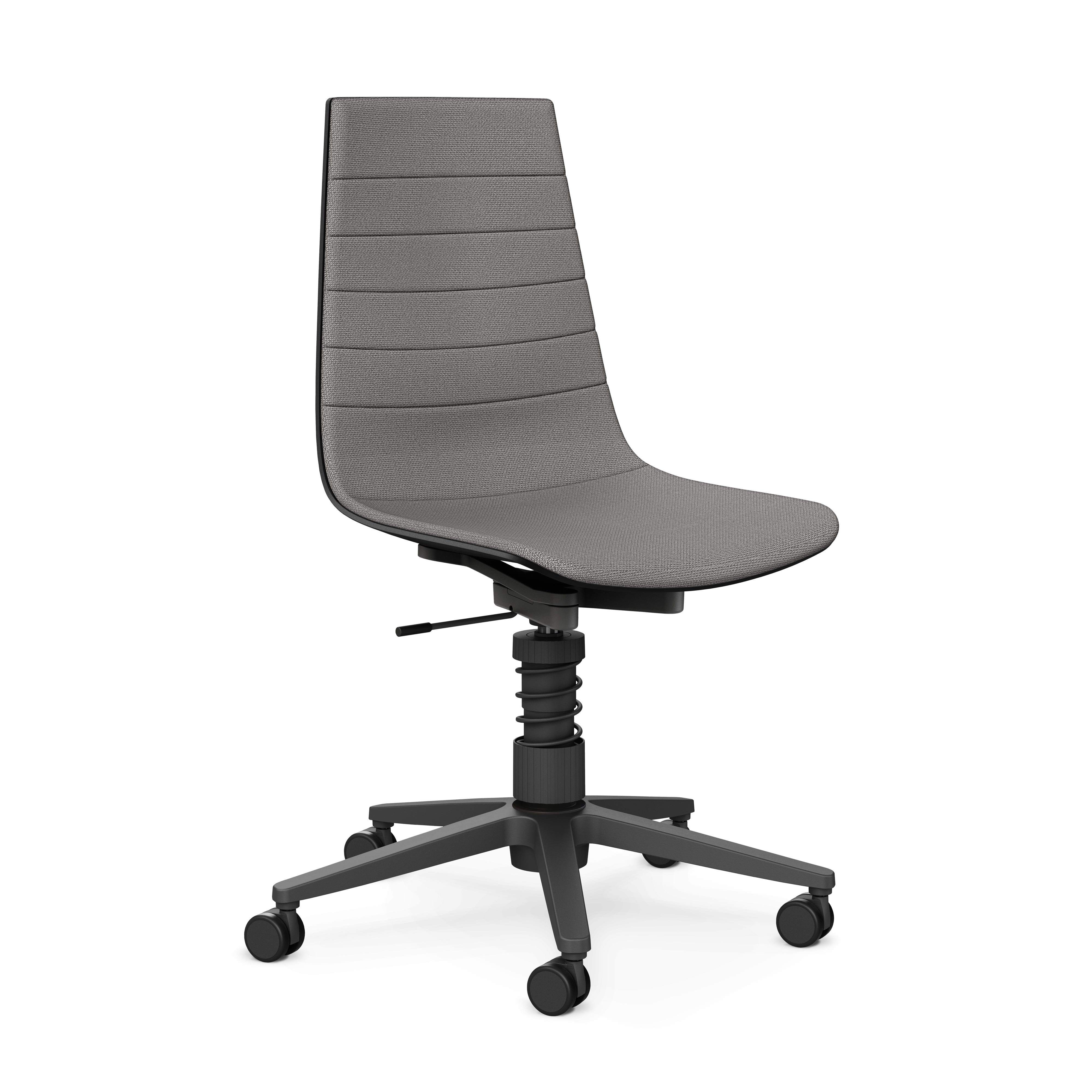 Linu Task med fjäder – ljusgrå Cura-tygklädsel