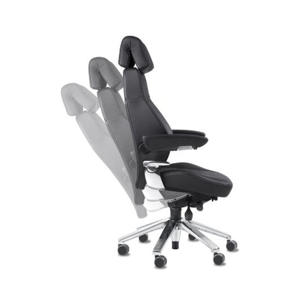 Svenstol S5 24/7 -ergonominen tuoli, joka tukee aktiivista työskentelyä ja mukavuutta pitkissä istunnoissa.