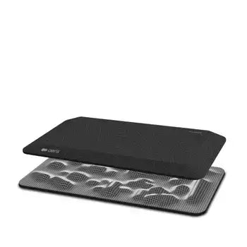 Ergonomic Muvmat office mat with topographic print and dual layers for comfort and support.