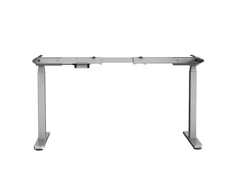 GetUpDesk Duo electric frame in grey with adjustable legs for ergonomic workstations