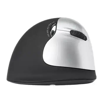 Wireless large right-handed ergonomic mouse by ErgoFinland, promoting vertical position to reduce wrist strain and improve comfort.