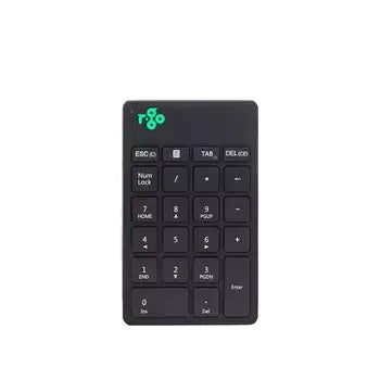 Ergo-R Black Bluetooth Numeric Keypad featuring a sleek design for efficient and flexible workspaces.