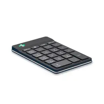 Ergo-R Black Bluetooth Numeric Keypad by ErgoFinland, compact and sleek design for efficient and flexible workspace customization.