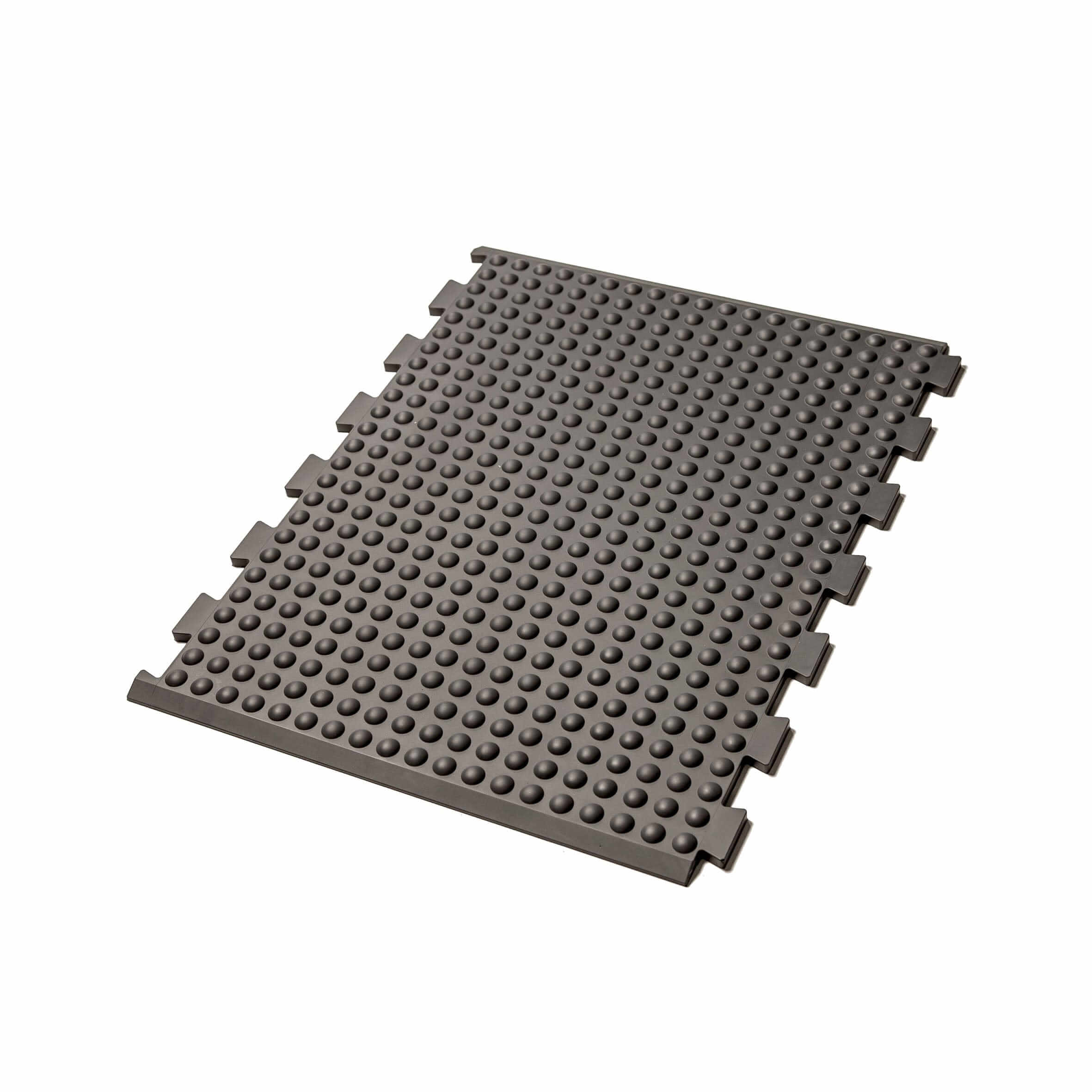 Grey ErgoFinland GetUpMat Puzzle extension piece for customizable standing mat, 47 cm extension capability.