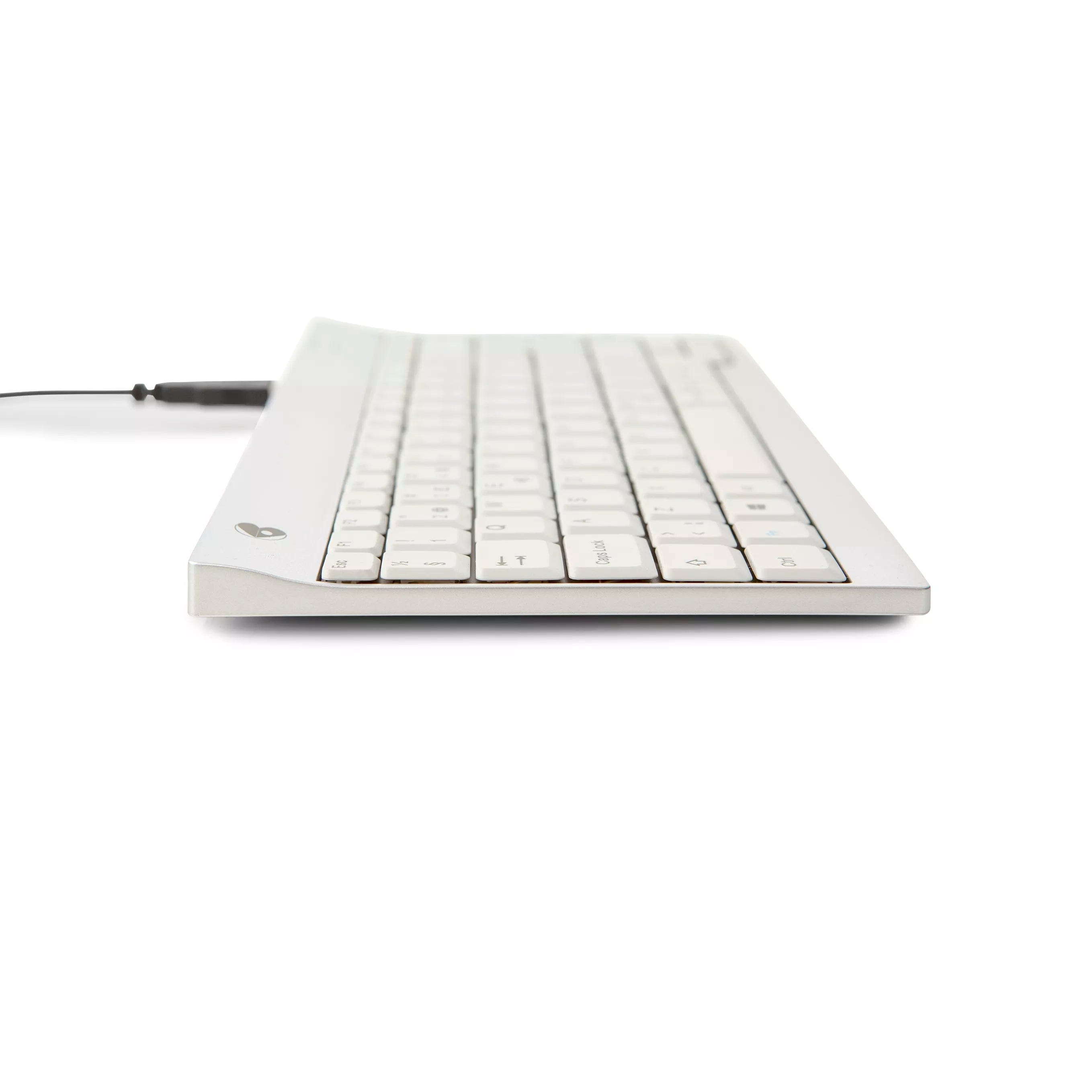  Ergotight Silver Minitangentbord - hand-arm, hemmakontor, mobila, mus-tangentbord, Tangentbord, Trådbundna tangentbord - ErgoFinland
