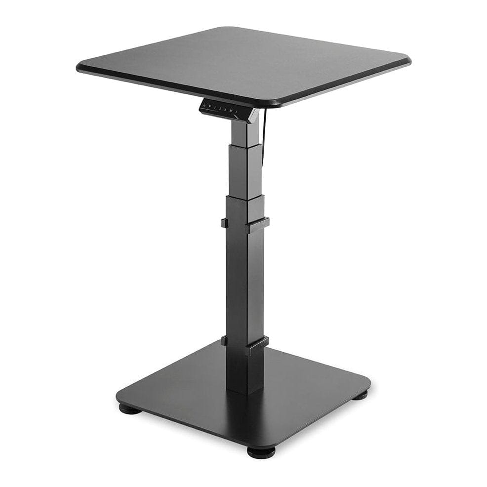  GetUpDesk Single (Svart) - bord, Enbenta skrivbord, hemmakontor, ryggbesvär, service, skolor, trötthet - ErgoFinland