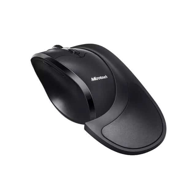 Ergonomic Newtral 3 wireless mouse with palm support, enhanced comfort design in black, ideal for reducing hand strain.